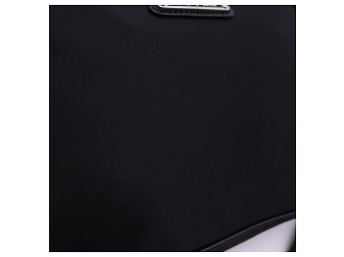 Borsa a tracolla Prada in nylon Saffiano Nero - vista 4