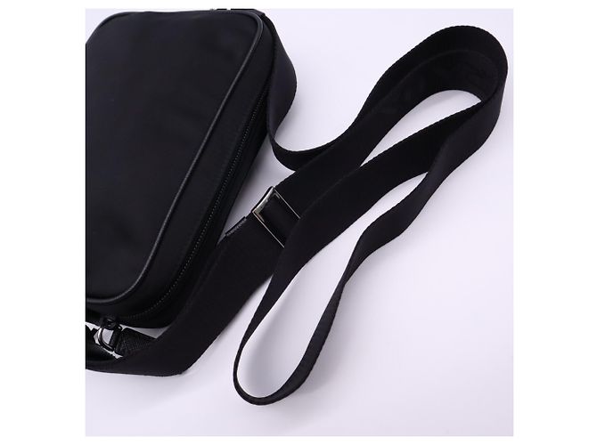 Borsa a tracolla Prada in nylon Saffiano Nero - vista 5