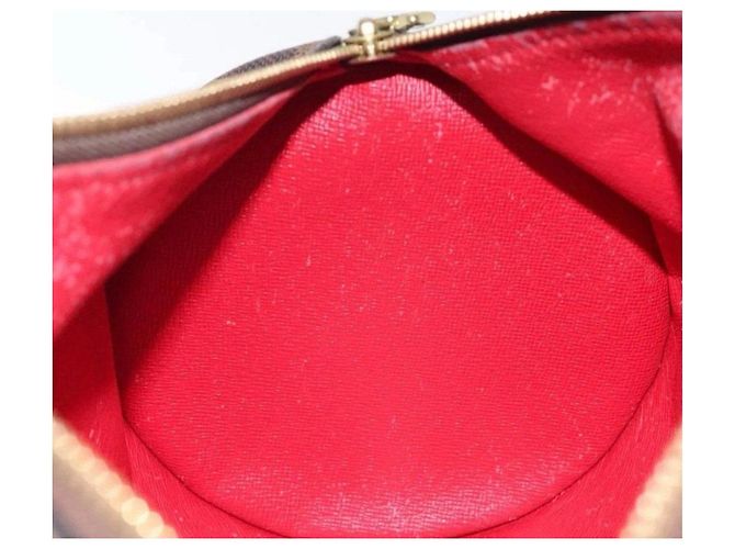 Louis Vuitton Papillon Borsa Cilindrica Damier Ebene Marrone - vista 7