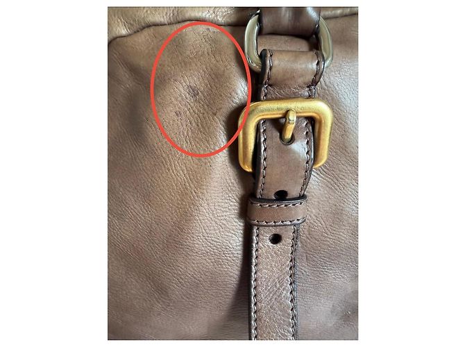 Prada Borsa Bowling Ombre Glacé Marrone - vista 11