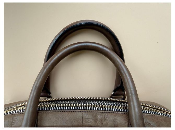 Prada Borsa Bowling Ombre Glacé Marrone - vista 8