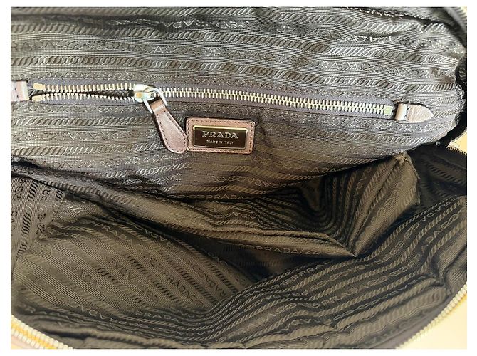 Prada Borsa Bowling Ombre Glacé Marrone - vista 9