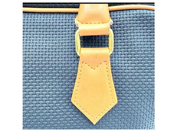 Borsa a mano Yves Saint Laurent in tela nera e pelle Marrone Nero - vista 18