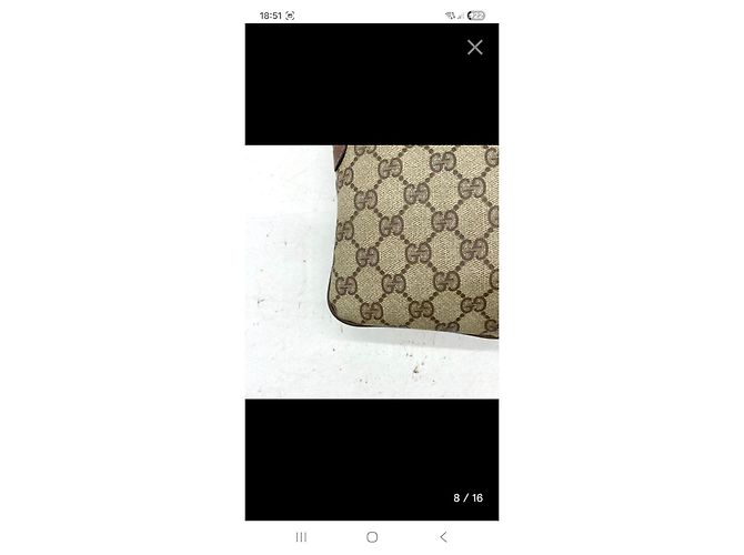 Borsa a tracolla Gucci GG Supreme Monogram Marrone Monogramma - vista 10