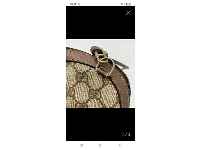 Borsa a tracolla Gucci GG Supreme Monogram Marrone Monogramma - vista 4