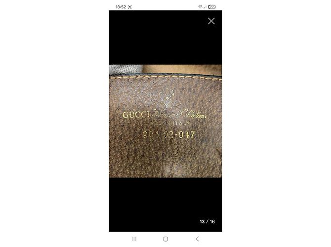 Borsa a tracolla Gucci GG Supreme Monogram Marrone Monogramma - vista 5