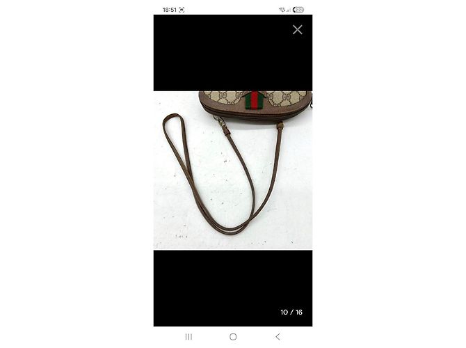Borsa a tracolla Gucci GG Supreme Monogram Marrone Monogramma - vista 7