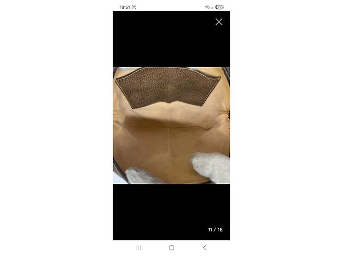 Borsa a tracolla Gucci GG Supreme Monogram Marrone Monogramma - vista 8