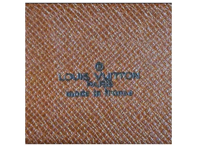 Louis Vuitton Pochette Monogram in Pelle e Tela Marrone - vista 12