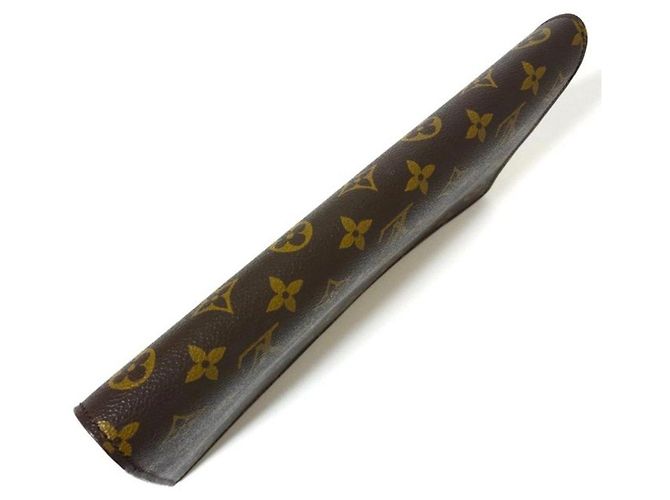 Louis Vuitton Pochette Monogram in Pelle e Tela Marrone - vista 6