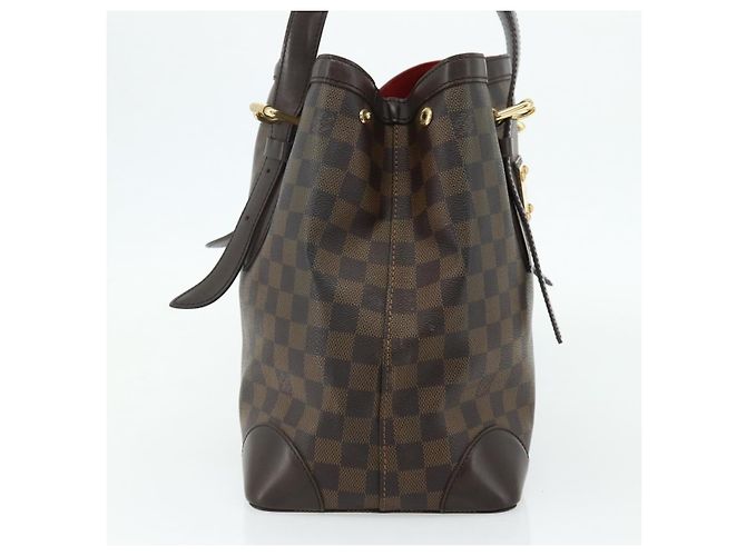Louis Vuitton Hampstead Damier MM Marrone - vista 3