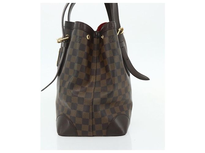 Louis Vuitton Hampstead Damier MM Marrone - vista 4