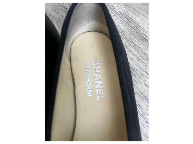 Chanel Black Leather Ballet Flats - view 3