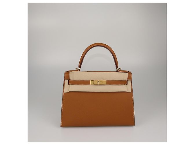 Hermès Borsa Hermes Kelly Sellier 28 Gold Epsom Gold Hardware D'oro - vista 2