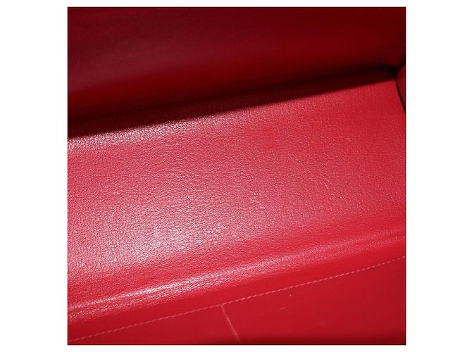 Hermès Borsa Kelly Sellier 32 Hermes Rouge Vif Tadelakt Palladium Hardware Rosso - vista 5