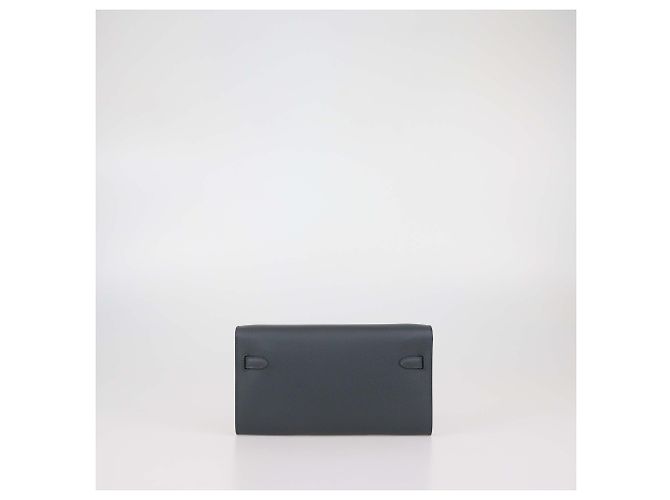Hermès Hermes Grist Misty Evercolor Leather Kelly Wallet To Go PHW - vista 3
