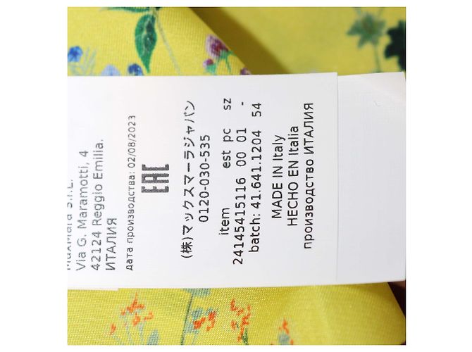 Max Mara Seidenschal mit floralem Print in Lila/Gelb - Ansicht 6
