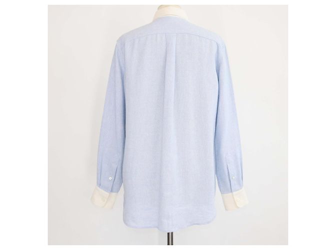 Camicia Thea a maniche lunghe in lino Blue Horizon Loro Piana - vista 3