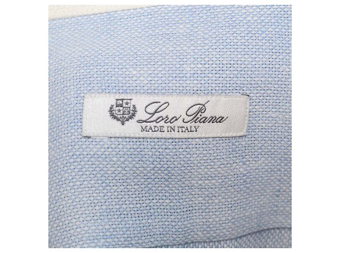 Camicia Thea a maniche lunghe in lino Blue Horizon Loro Piana - vista 5