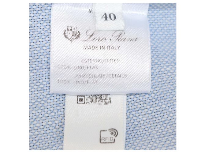 Camicia Thea a maniche lunghe in lino Blue Horizon Loro Piana - vista 6