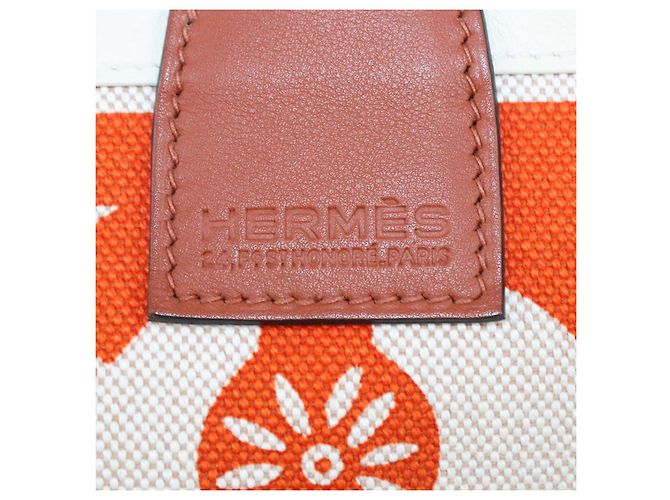 Hermès Borsa Hermes Multicolor Canvas Clic Clac Panoplie Equestre Print Steeple 28 Multicolore - vista 5