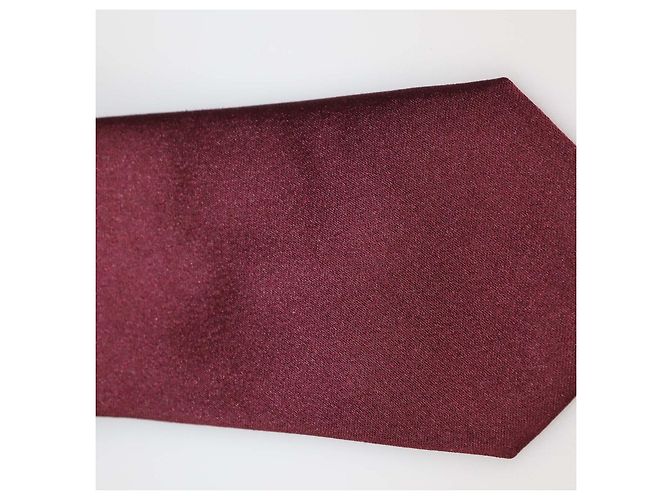 Cravatta in seta bordeaux Christian Dior Bordò - vista 6