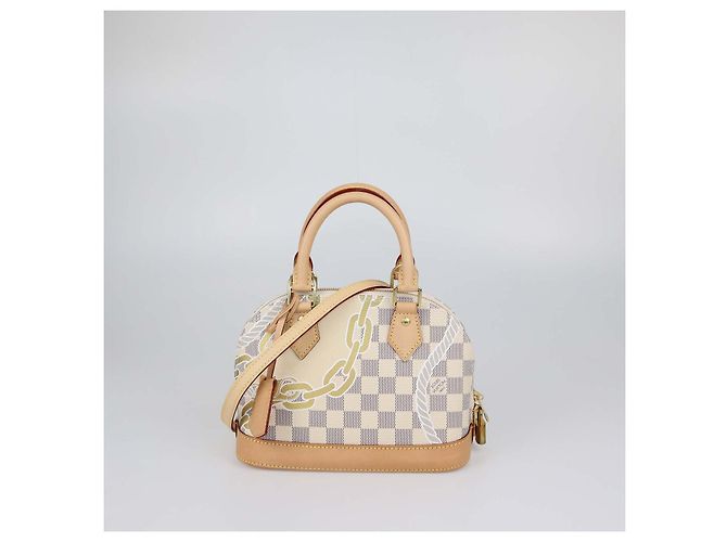 Borsa Louis Vuitton Damier Azur Canvas Nautical Alma BB Bag Multicolore - vista 2