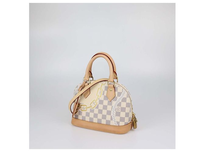 Borsa Louis Vuitton Damier Azur Canvas Nautical Alma BB Bag Multicolore - vista 3