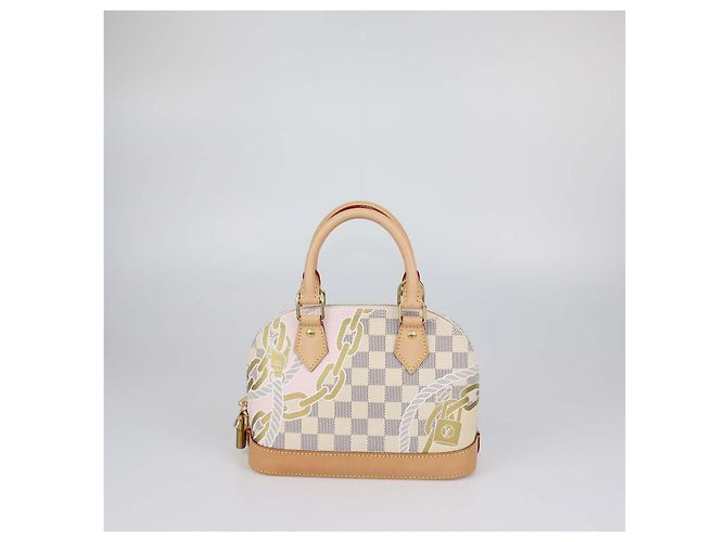 Borsa Louis Vuitton Damier Azur Canvas Nautical Alma BB Bag Multicolore - vista 4