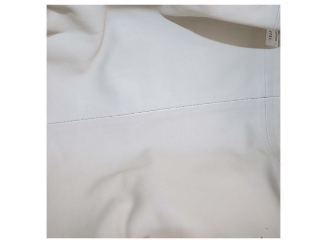 Bottega Veneta Bolso The Pouch Medium de piel Off White Blanco roto - vista 6