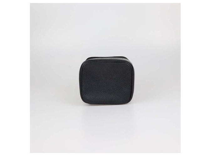 Borsa Vanity con manico Chanel Black Caviar Leather CC Nero - vista 4
