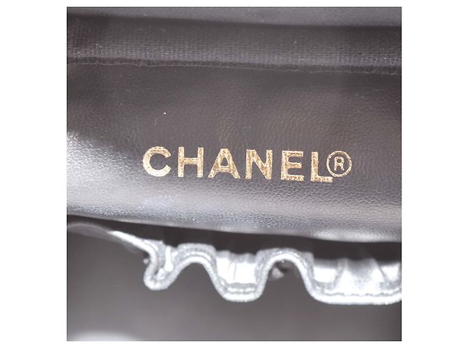 Borsa Vanity con manico Chanel Black Caviar Leather CC Nero - vista 5