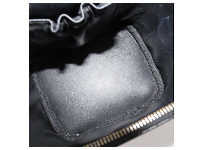 Borsa Vanity con manico Chanel Black Caviar Leather CC Nero - vista 6