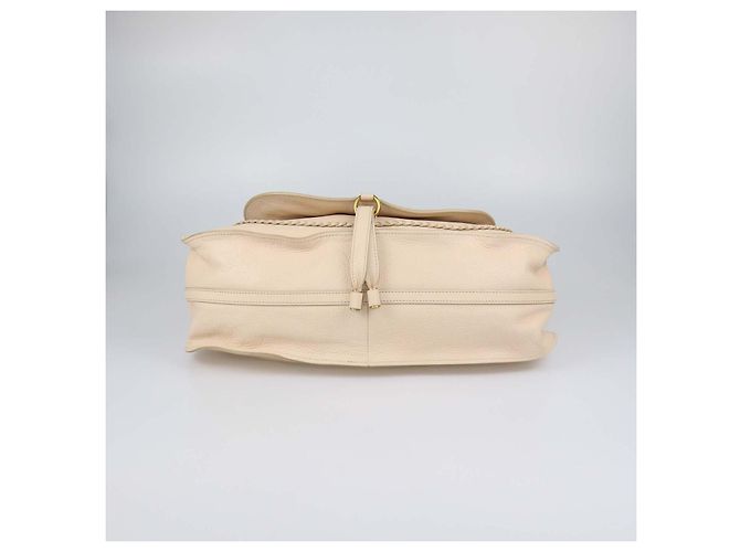 Chloé Borsa Marcie Large in pelle crema Chloe Crudo - vista 4