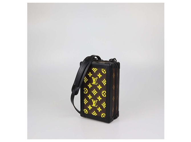 Sac Louis Vuitton Yellow Monogram Canvas Tuffetage Soft Trunk Bag Marron Noir - vue 2