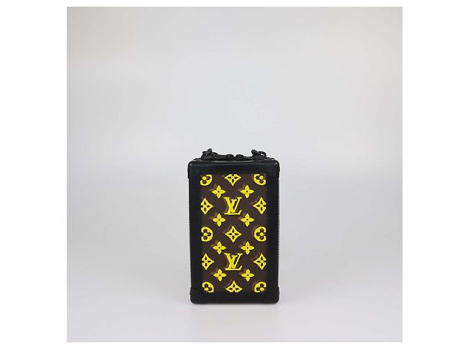 Sac Louis Vuitton Yellow Monogram Canvas Tuffetage Soft Trunk Bag Marron Noir - vue 3