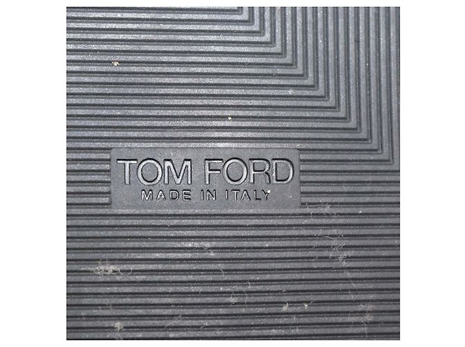 Ciabatte con catena in pelo di vitello stampa leopardata marrone/nero Tom Ford - vista 6