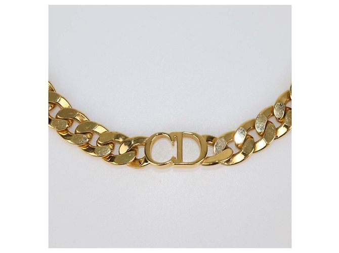 Collana girocollo Christian Dior Gold Tone CD Danseuse Etoile D'oro - vista 3