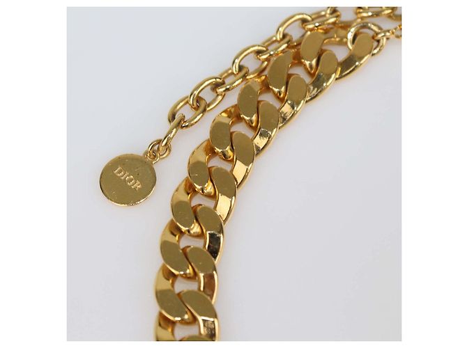 Collana girocollo Christian Dior Gold Tone CD Danseuse Etoile D'oro - vista 4