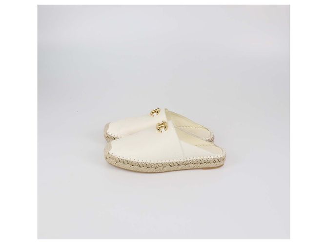 Mules Espadrilles VLogo in pelle bianca Valentino Bianco - vista 4