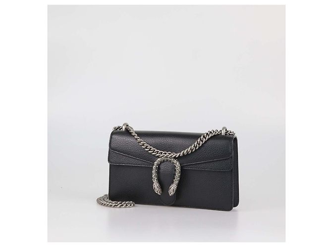 Gucci Black Leather Small Rectangular Dionysus Shoulder Bag - view 2