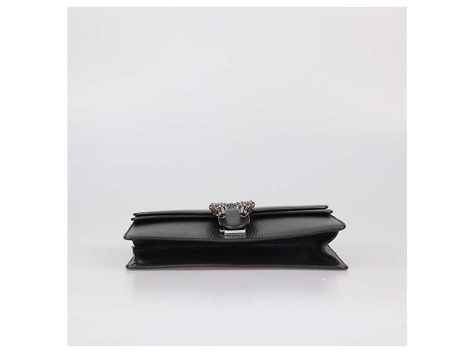Gucci Black Leather Small Rectangular Dionysus Shoulder Bag - view 4