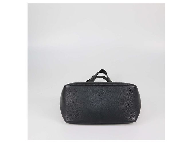 Borsa Tote piccola Dynamique Prada in pelle Vitello Daino nera Nero - vista 4
