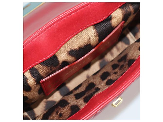 Bolso bandolera Dolce & Gabbana Red Quilted Leather DG Millennials Crystal Roja - vista 6