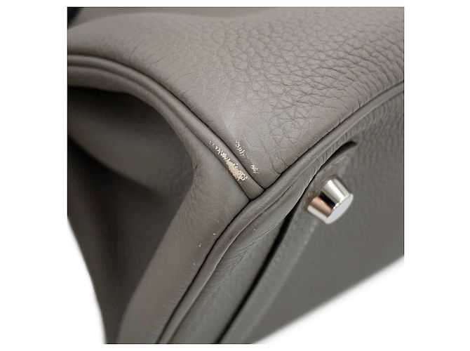 Hermès Borsa Hermes Birkin 30 Grismeyer Togo - vista 8