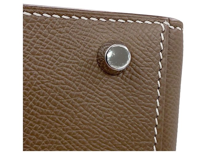 Hermès Borsa Hermes Kelly 28 in Etoupe Gray Taupe - vista 12