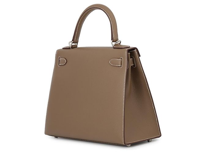 Hermès Borsa Hermes Kelly 28 in Etoupe Gray Taupe - vista 2