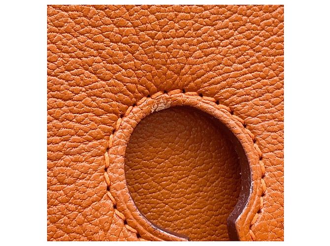 Hermès Borsa Hermes Birkin 35 in pelle Chevre Mysore Orange Arancione - vista 14