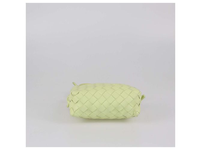 Borsa a tracolla Mini Loop Camera in pelle Intrecciato Lime Bottega Veneta Verde - vista 4