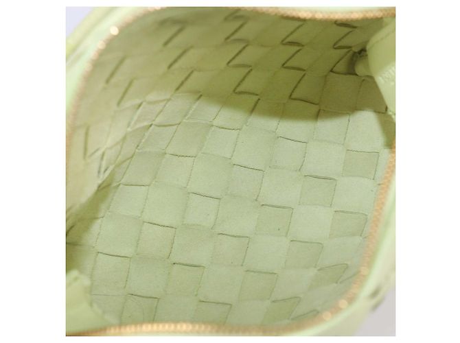 Borsa a tracolla Mini Loop Camera in pelle Intrecciato Lime Bottega Veneta Verde - vista 6